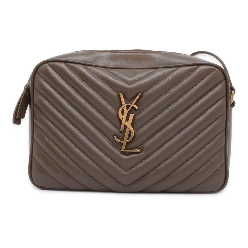 Saint Laurent Paris Shoulder Bag Lou V stitch Leather